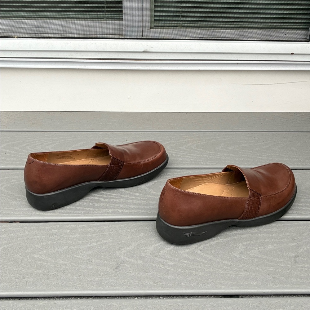 Dansko Dorie Leather Comfort Loafer Slip On Brown Size EU 37 US 6.5-7 - Picture 12 of 13
